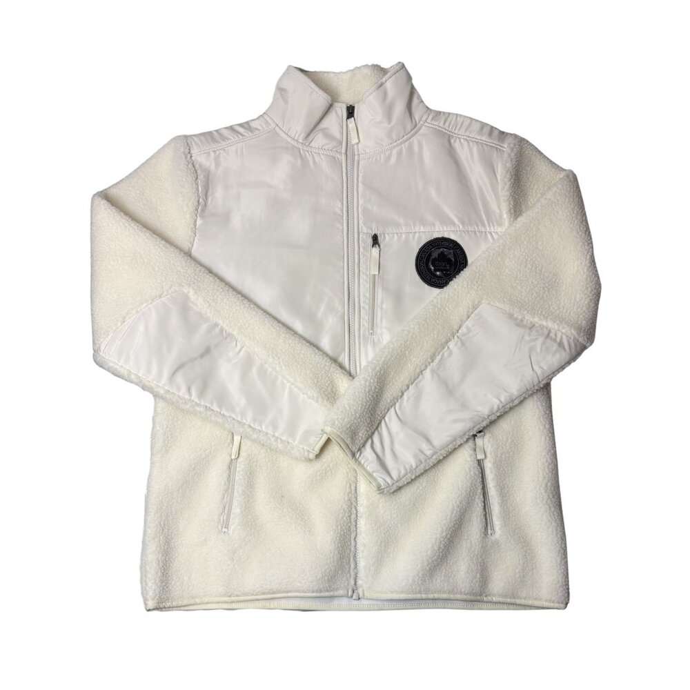 Toboggan Women’s White Sherpa Full-Zip Jacket – Size XL